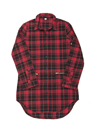 PLAID SHIRTDRESS