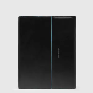 Porta Blocco Piquadro Blue Square in Pelle Nero