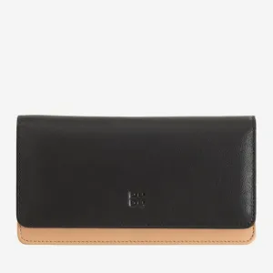 Portafoglio da Donna in Pelle RFID Colorful Canarie Nero