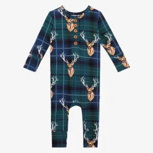 Posh Peanut Beckford  L/S Henley Romper
