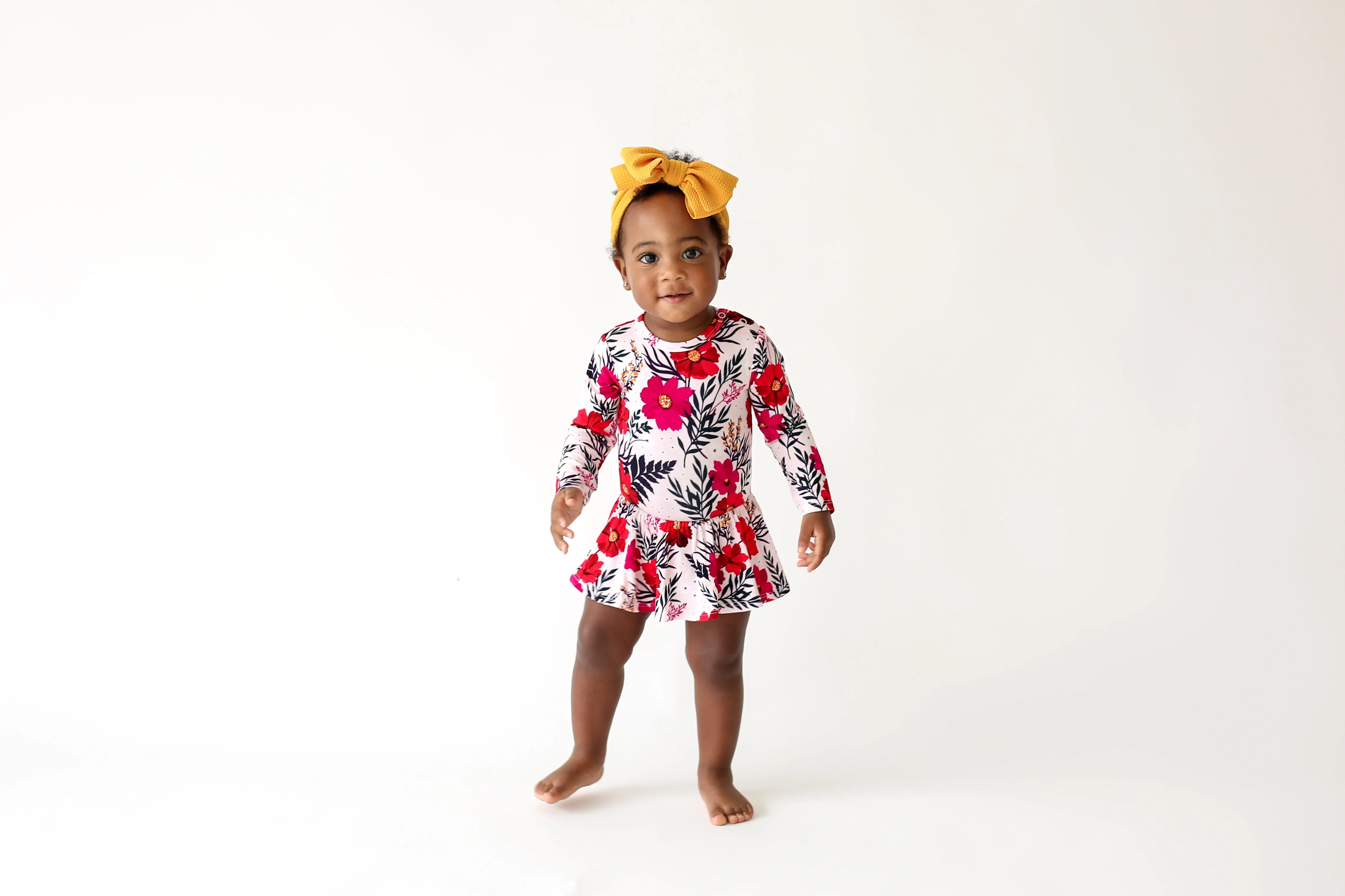 Posh Peanut Chloe L/S Twirl Skirt Bodysuit