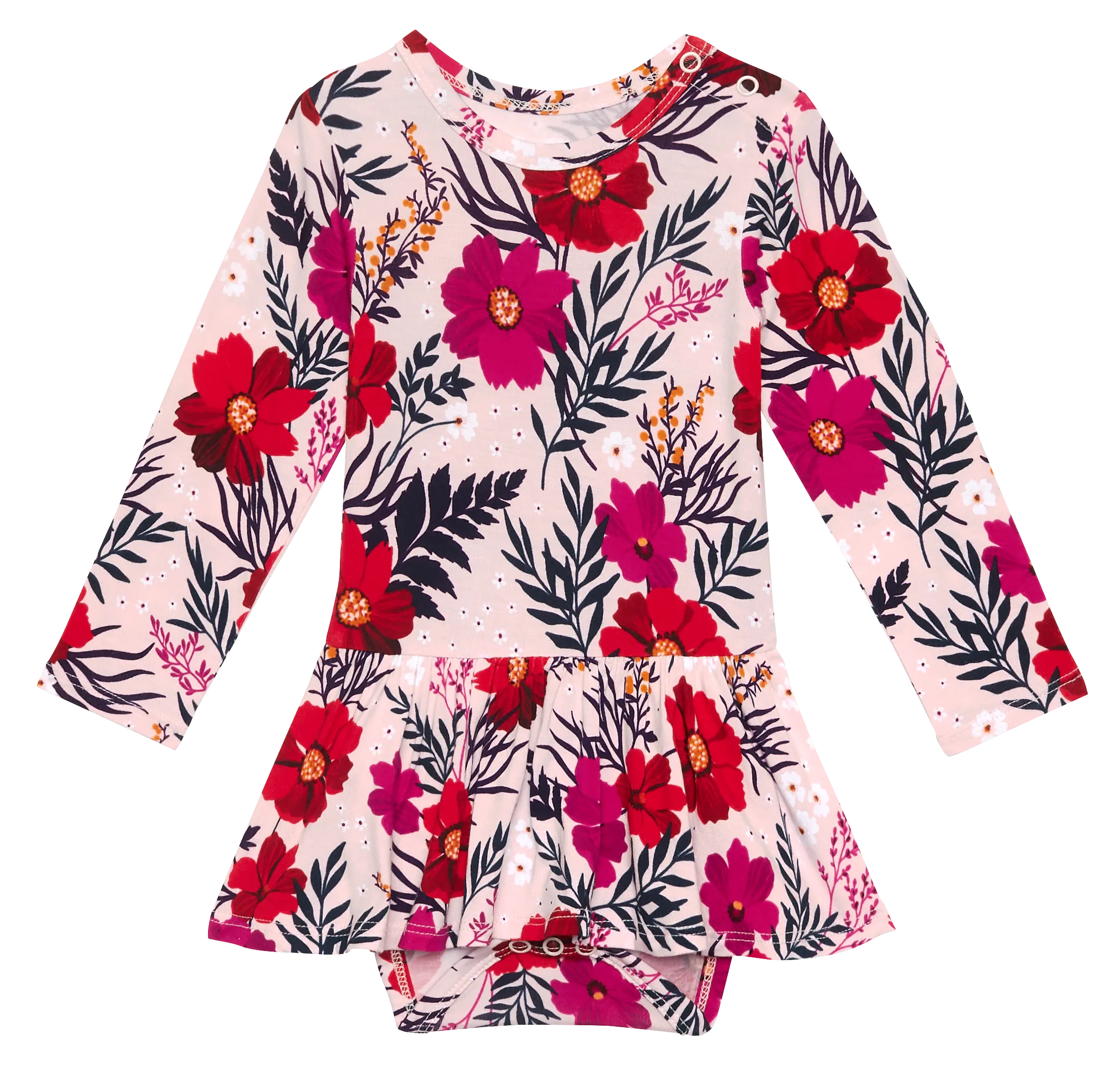 Posh Peanut Chloe L/S Twirl Skirt Bodysuit
