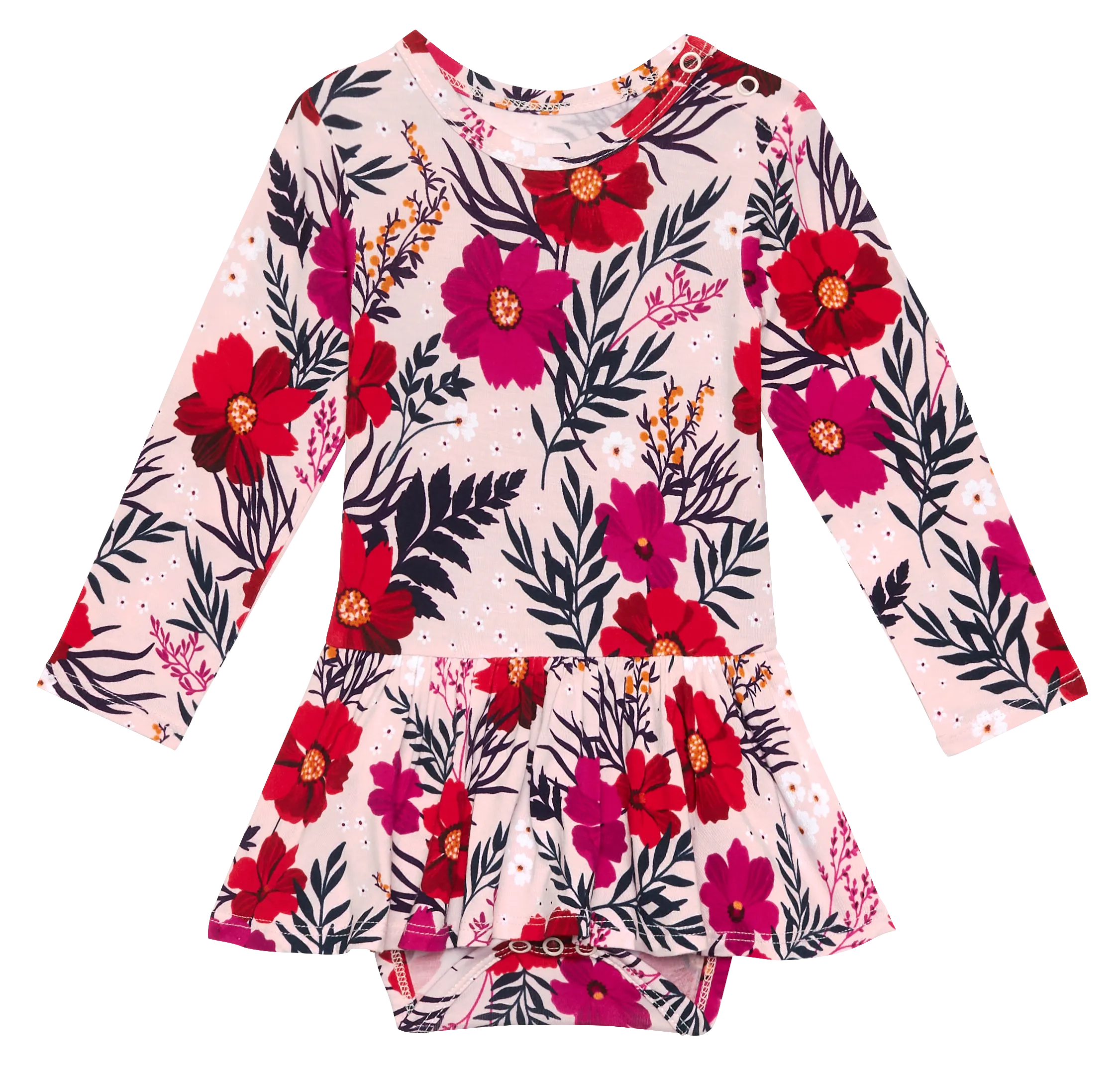 Posh Peanut Chloe L/S Twirl Skirt Bodysuit