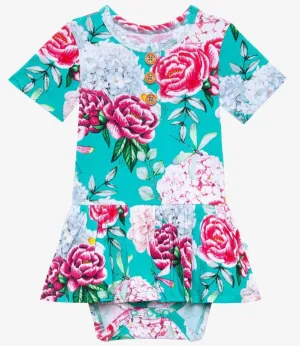 Posh Peanut Eloise S/S Henley Twirl Bodysuit