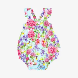 Posh Peanut Hadley Ruffled Capsleeve Bubble Romper