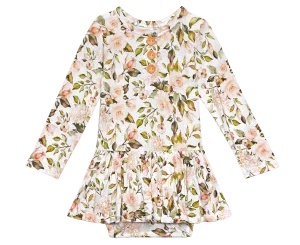 Posh Peanut Katherine L/S Henley w/Twirl Skirt Bodysuit