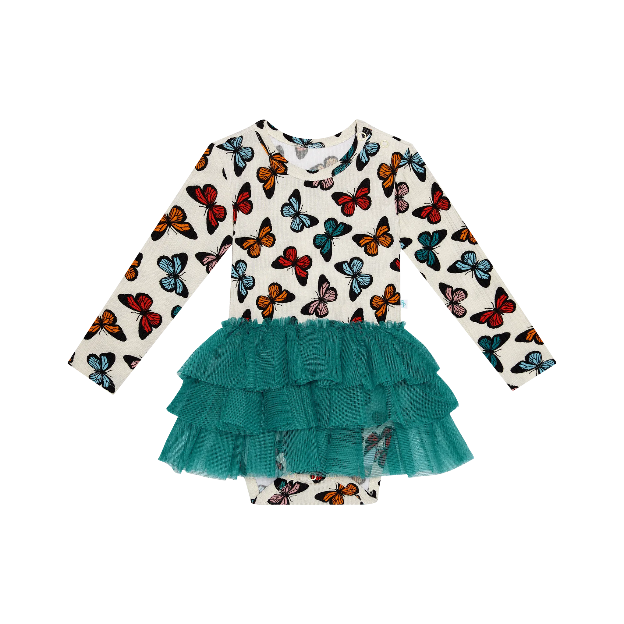 POSH PEANUT- Larisa Long Sleeve Tulle Skirt Bodysuit