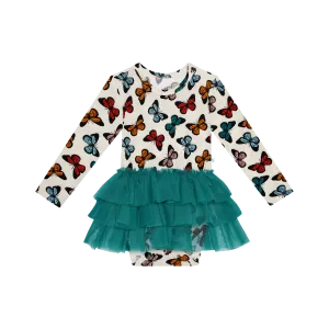 POSH PEANUT- Larisa Long Sleeve Tulle Skirt Bodysuit