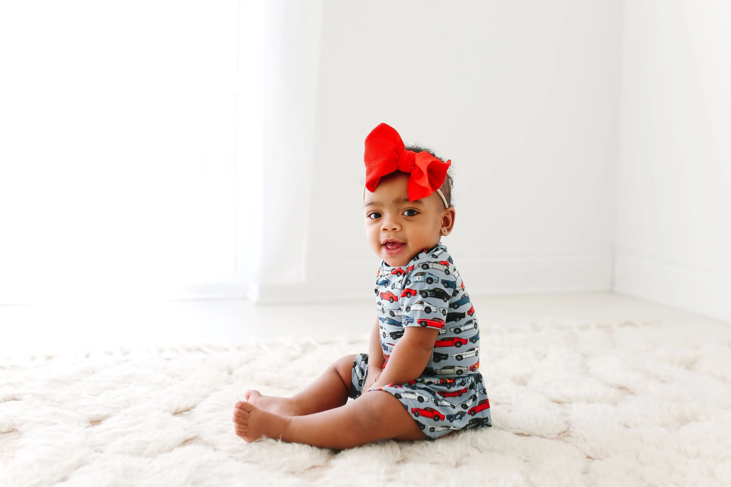 Posh Peanut Miles S/S Twirl Bodysuit