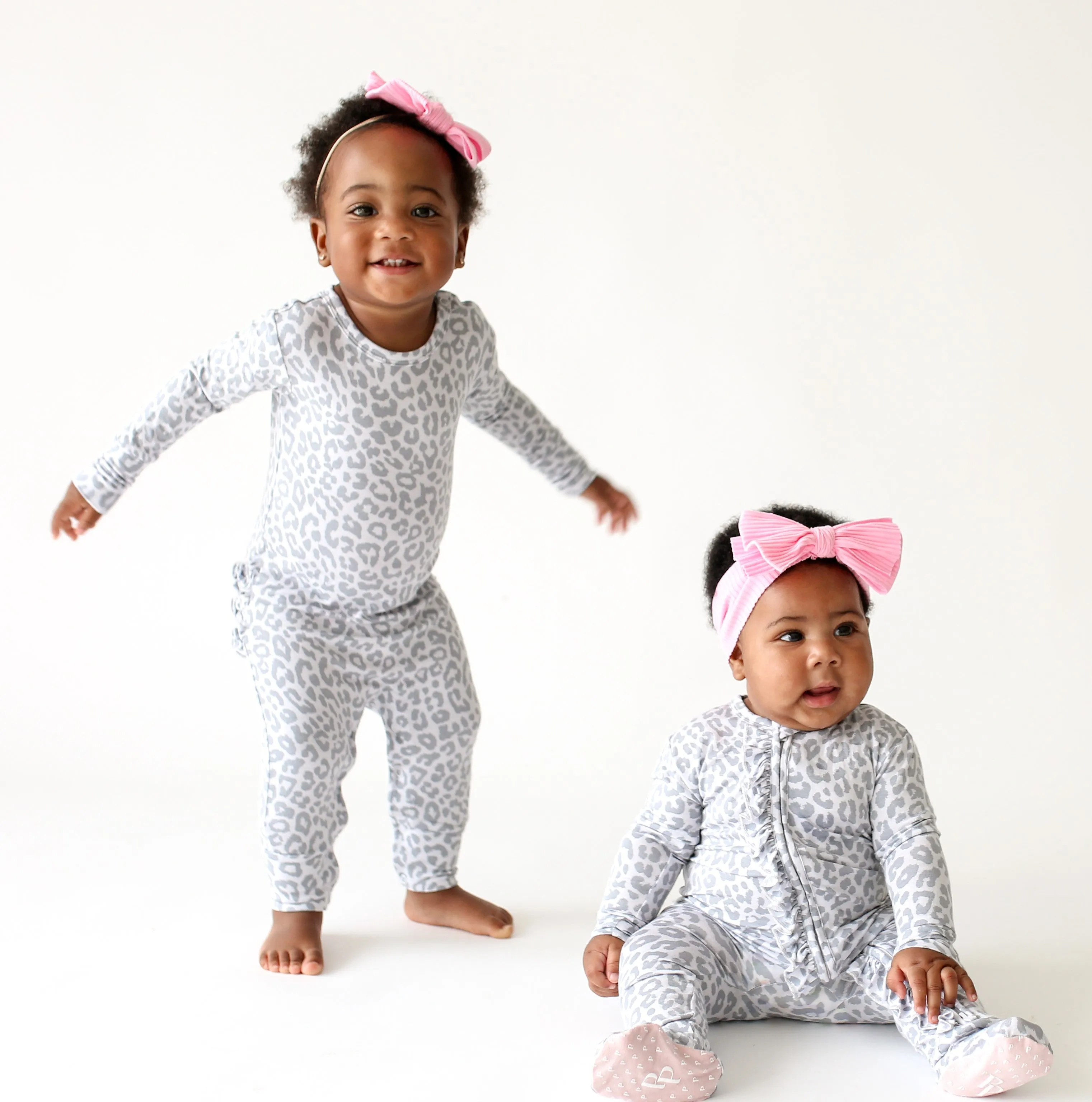 Posh Peanut Minka L/S Ruffled Romper