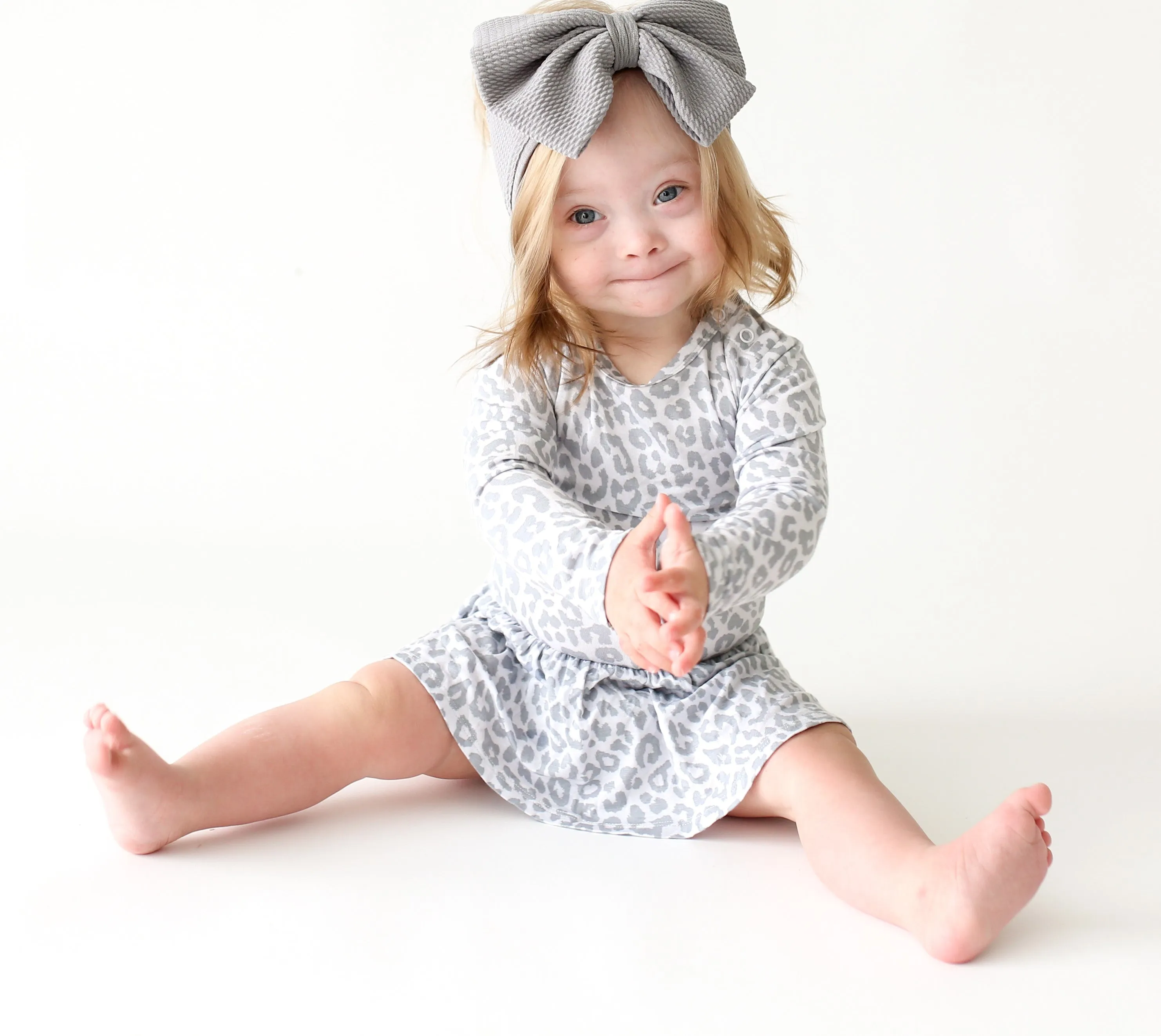 Posh Peanut Minka L/S Twirl Skirt Bodysuit