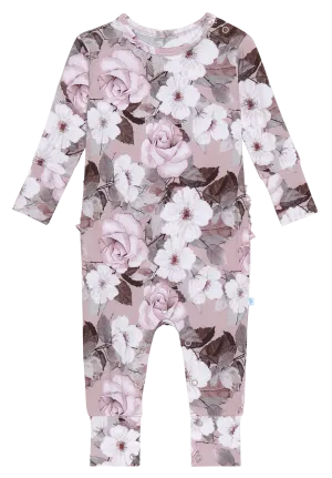 Posh Peanut Nikki L/S Ruffled Basic Romper