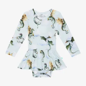 Posh Peanut Percy L/S Basic Twirl Skirt Bodysuit