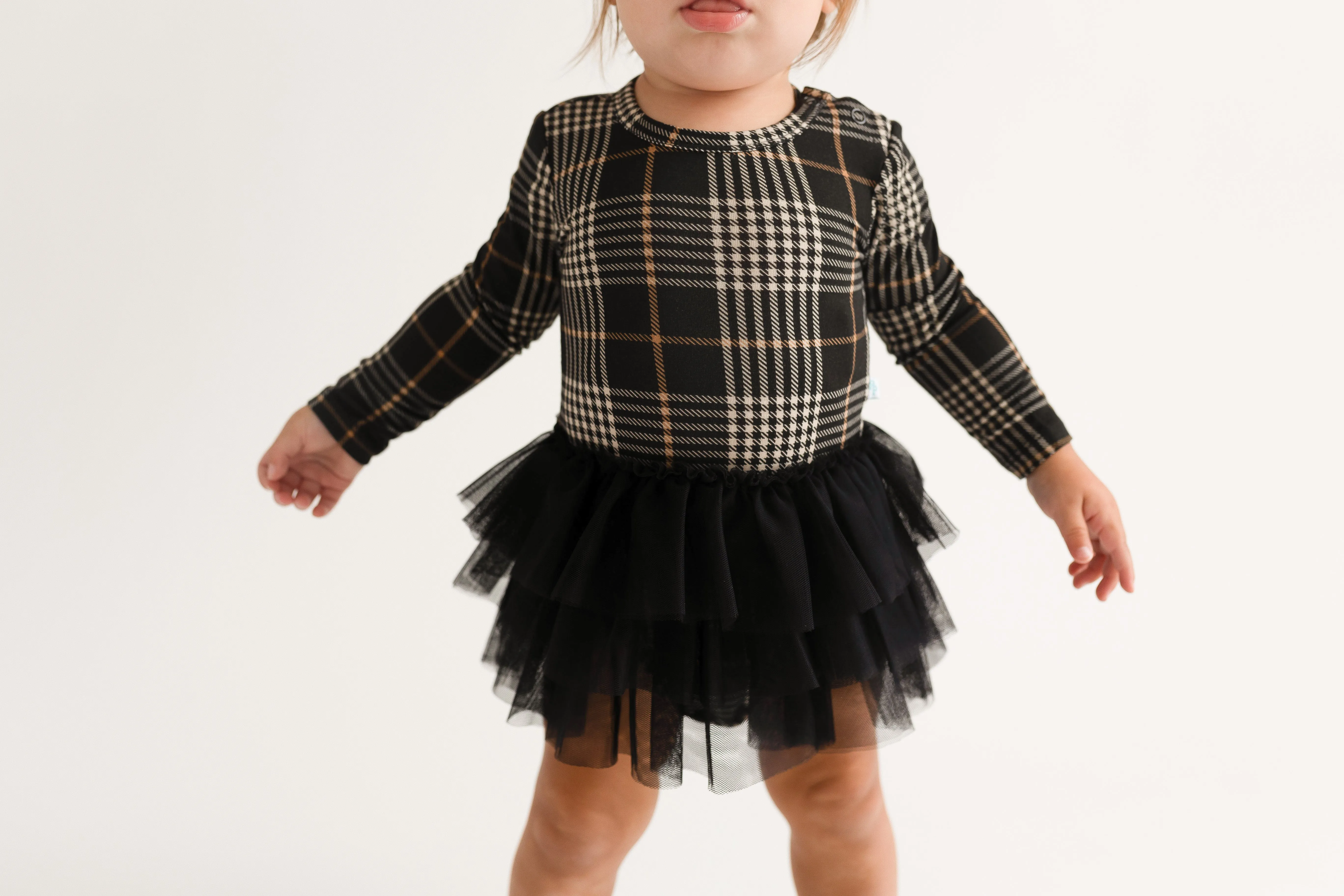 Posh Peanut Sanders L/S Tulle Skirt Bodysuit