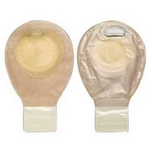 Pouchkins Drainable Pediatric One-Piece Pouch Flat Barrier, Pre-Cut Stoma Opening up to 2" (51mm), Transparent 7" (18cm) - Box of 10