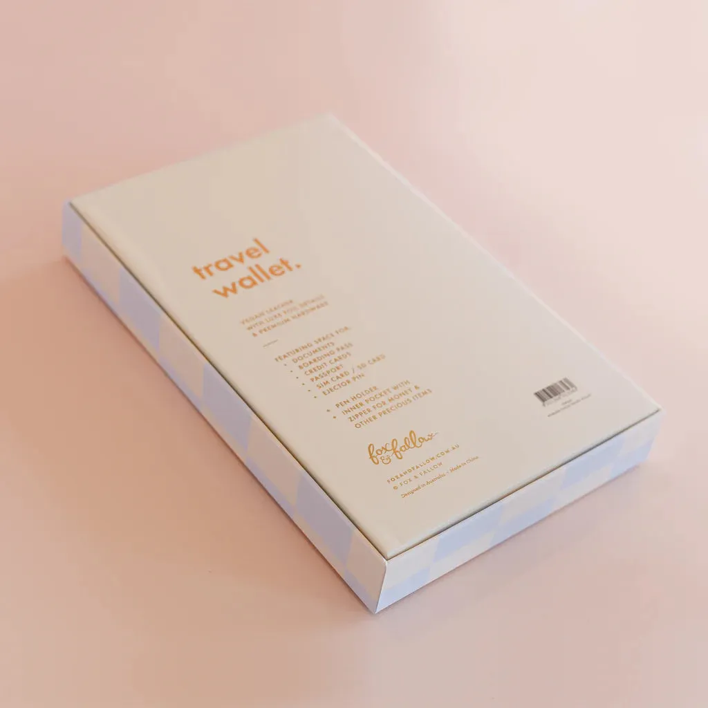 Powder Check Travel Wallet