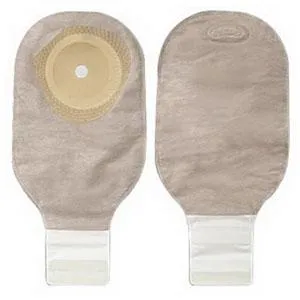 Premier One-Piece Drainable Pouch, Pre-Cut Stoma Opening 1-9/16" (40mm), Beige 12" (30cm),  Lock 'n Roll Closure - Box of 10