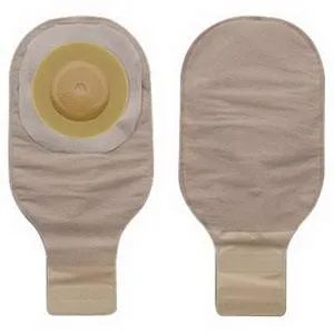 Premier One-Piece Drainable Pouch, Pre-Cut Stoma Opening up to 1" (25mm), Beige 12" (30cm),  Lock 'n Roll Closure - Box of 5