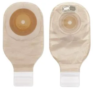Premier One-Piece Drainable Pouch, Pre-Cut Stoma Opening up to 1" (25mm), Transparent 12" (30cm),  Lock 'n Roll Closure - Box of 5
