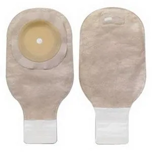 Premier One-Piece Drainable Pouch, Pre-Cut Stoma Opening up to 2-1/2" (64mm), Beige 12" (30cm),  Lock 'n Roll Closure - Box of 10