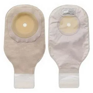 Premier One-Piece Drainable Pouch, Pre-Cut Stoma Opening up to 2-1/2" (64mm), Transparent 12" (30cm),  Lock 'n Roll Closure - Box of 10