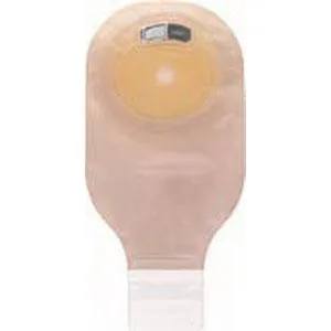 Premier One-Piece Drainable Pouch, Pre-Cut Stoma Opening up to 2-1/2" x 3" (66mm x 77mm), Transparent 12" (30cm),  Lock 'n Roll Closure - Box of 10