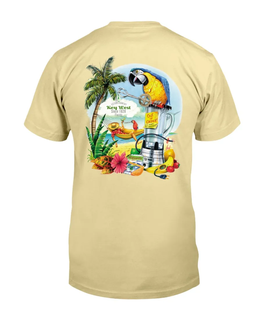 Premium Ringspun T-Shirt Soft Cotton Broken Blender Margarita Key West