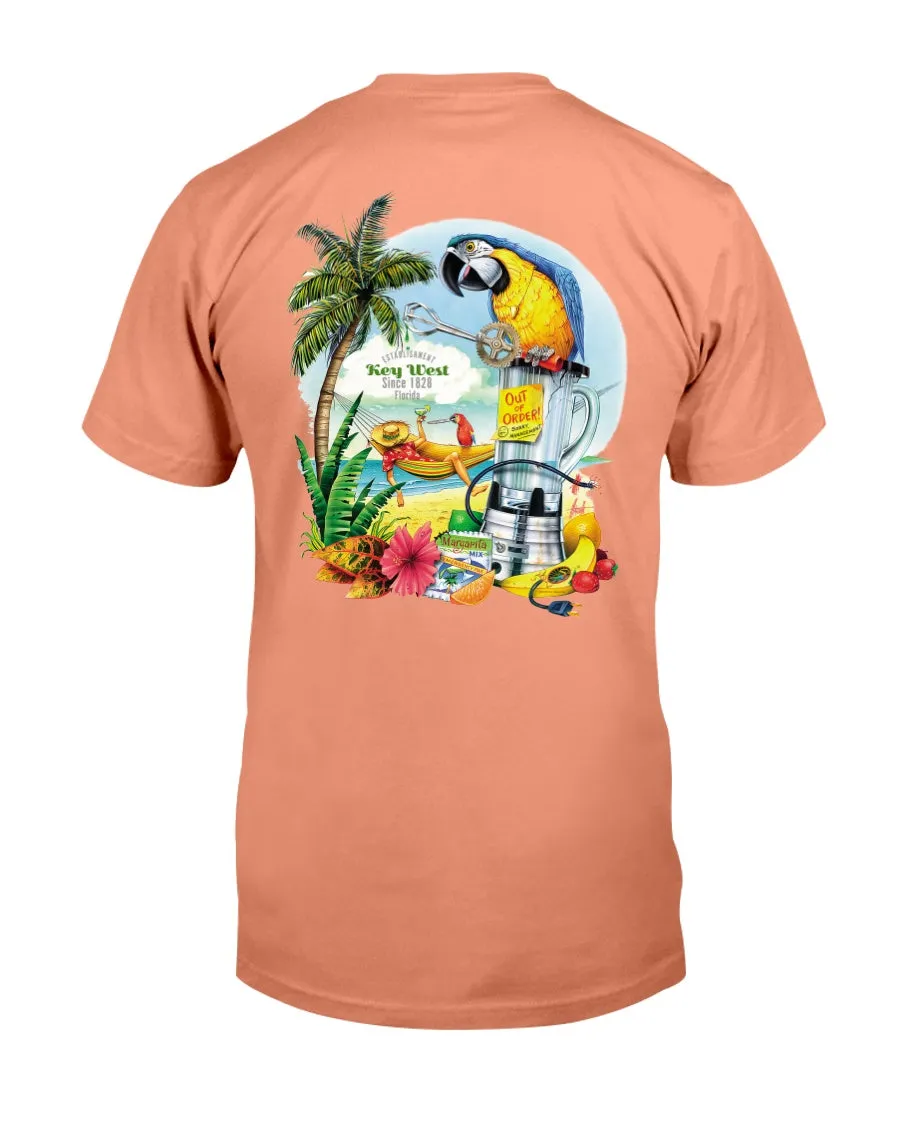 Premium Ringspun T-Shirt Soft Cotton Broken Blender Margarita Key West