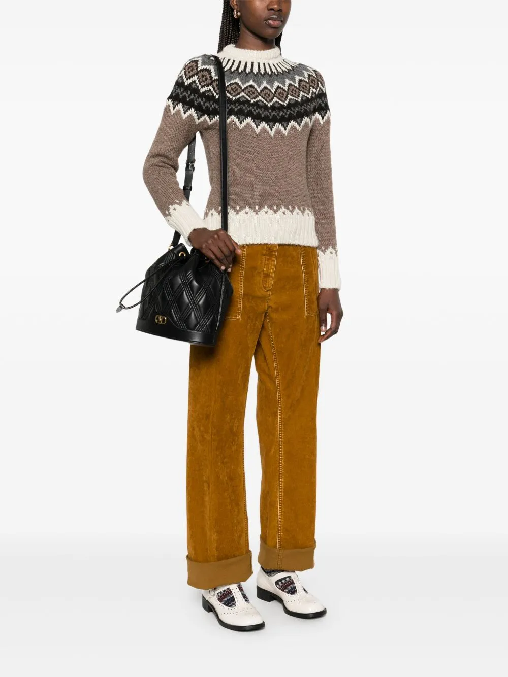 Quiltie 67 leather bucket bag