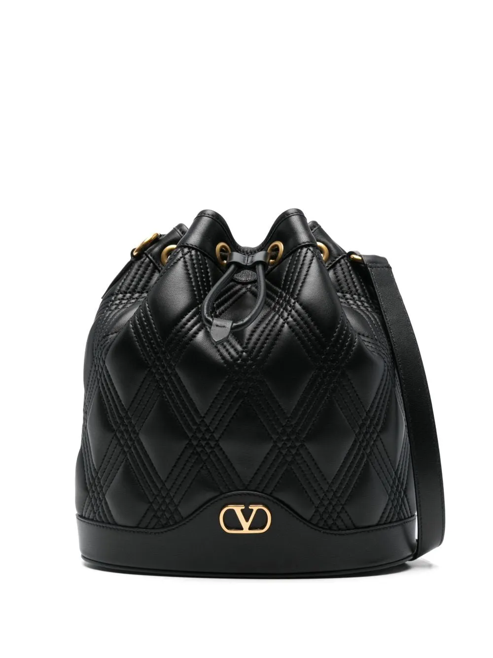 Quiltie 67 leather bucket bag