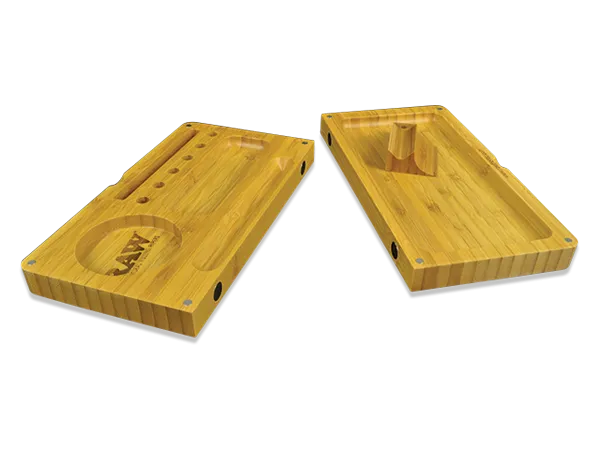 RAW Rolling Tray Bamboo Backflip Wood - (1 Count)