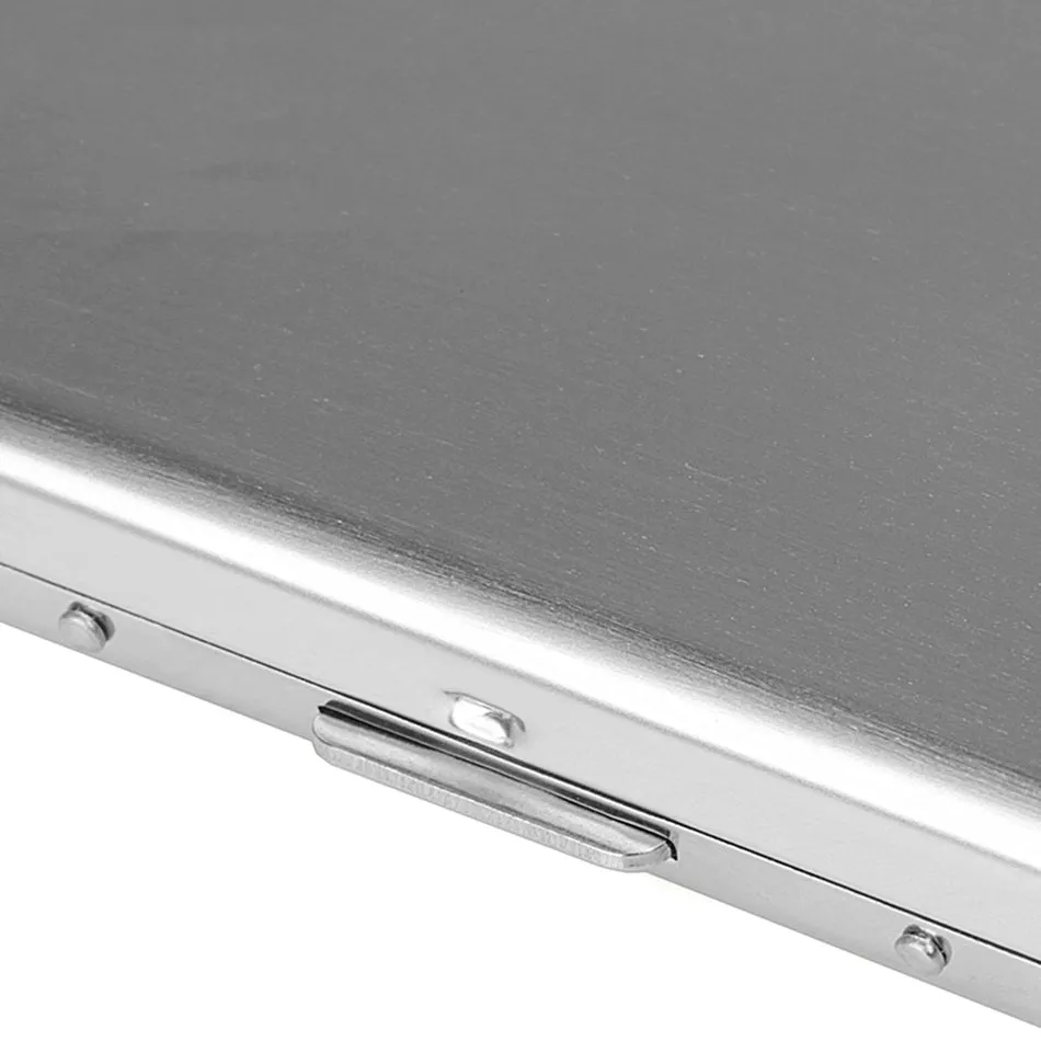 Realaiot Fashion Aluminum Antimagnetic Card Holder Women Men Metal Cowhide Rfid Credit Card Business Card Holders Organizer Purse Wallet Gifts for Men