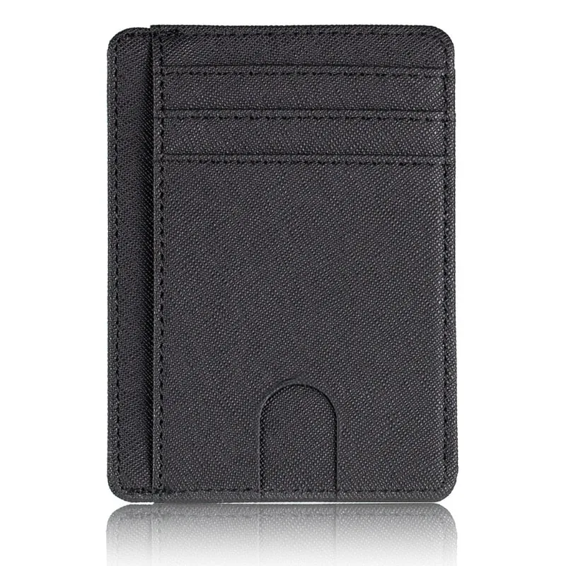 Realaiot Slim RFID Blocking Leather Wallet Credit ID Card Holder Purse Money Case for Men Women Fashion Bag 11.5x8x0.5cm