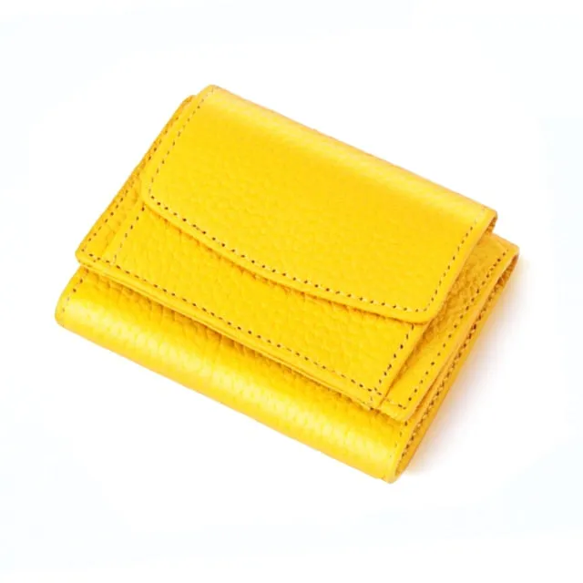 Realaiot Womens Wallets and Purses Genuine Leather Fashion Small Wallet with Mini Coin Pocket Rfid Blocking Purse Designer Portfel Damski
