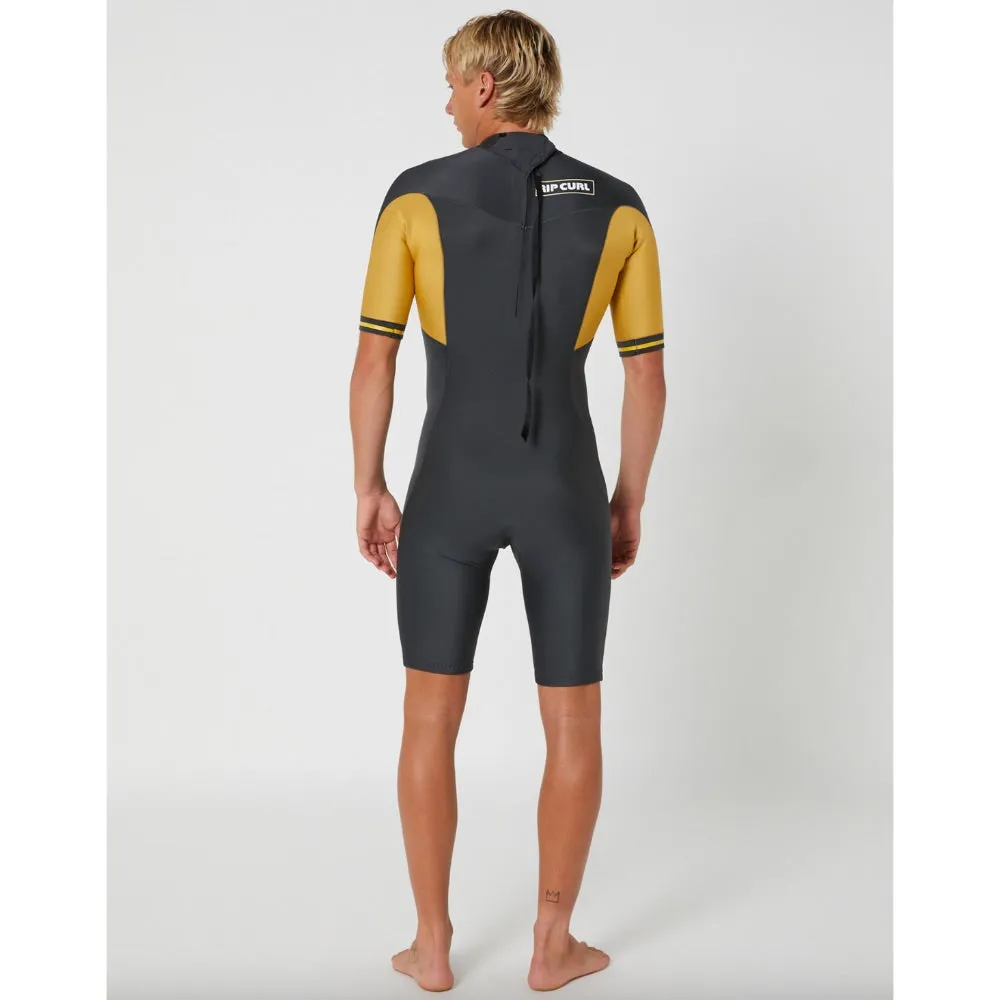 RIP CURL DAWN PATROL 2MM BACK ZIP MUSTARD