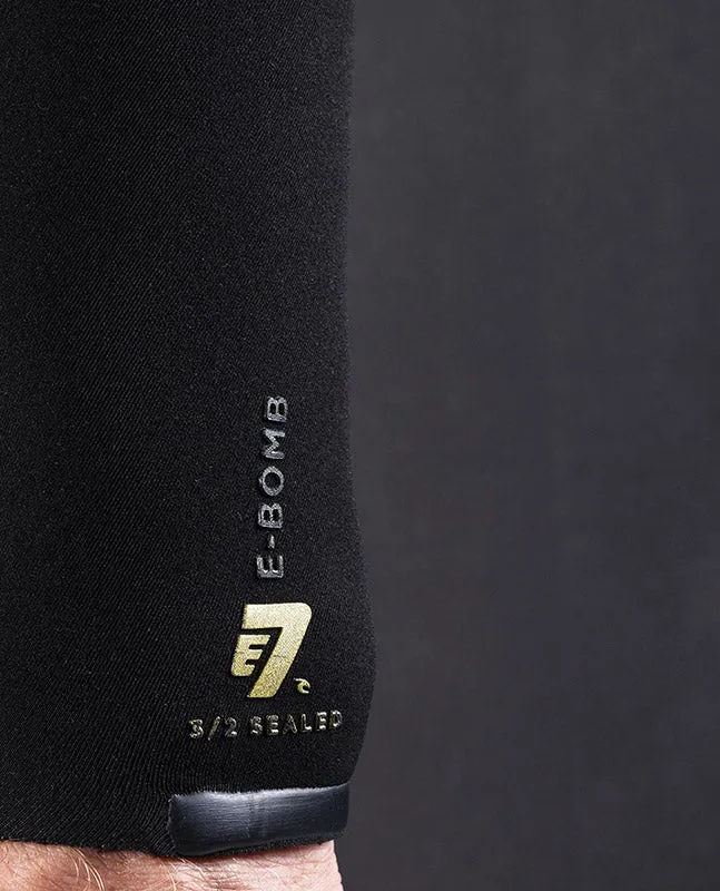 Rip Curl E Bomb 4/3mm Zip Free E7 Wetsuit Limited Edition - Black