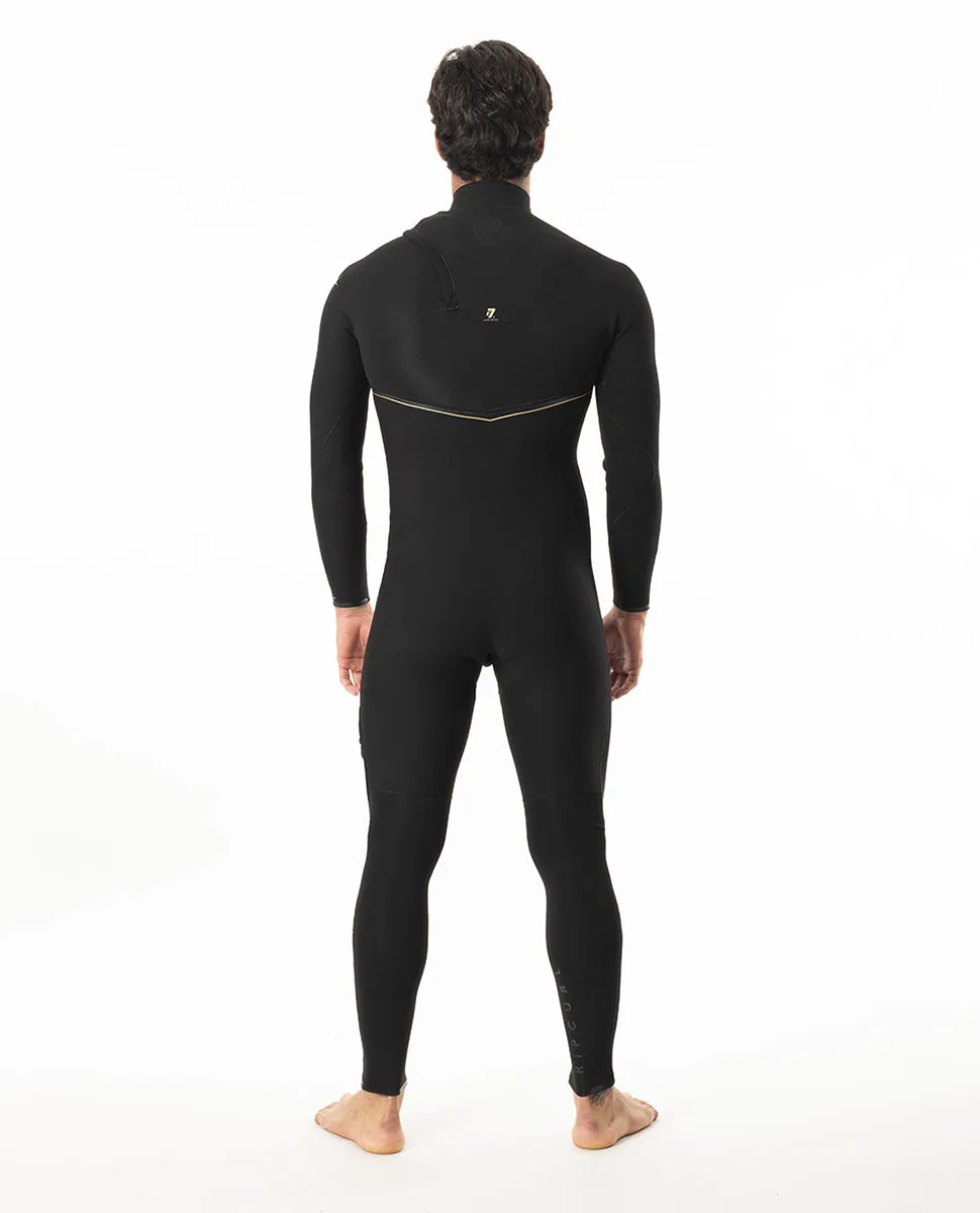 Rip Curl E Bomb 4/3mm Zip Free E7 Wetsuit Limited Edition - Black
