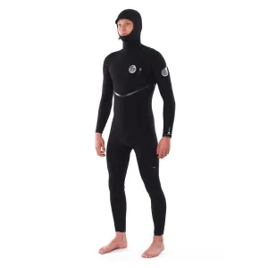 Rip Curl E Bomb 5/4mm Zip Free Hooded Wetsuit - Black