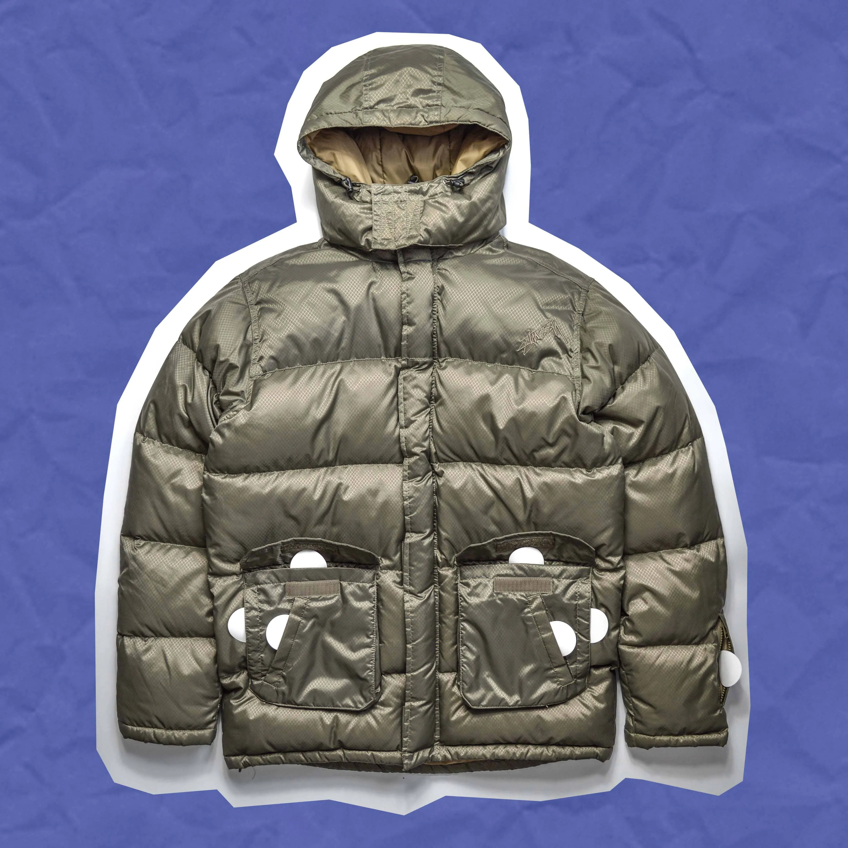 Ripstop Multi-compartment Tactical Puffer Jacket (M~L)