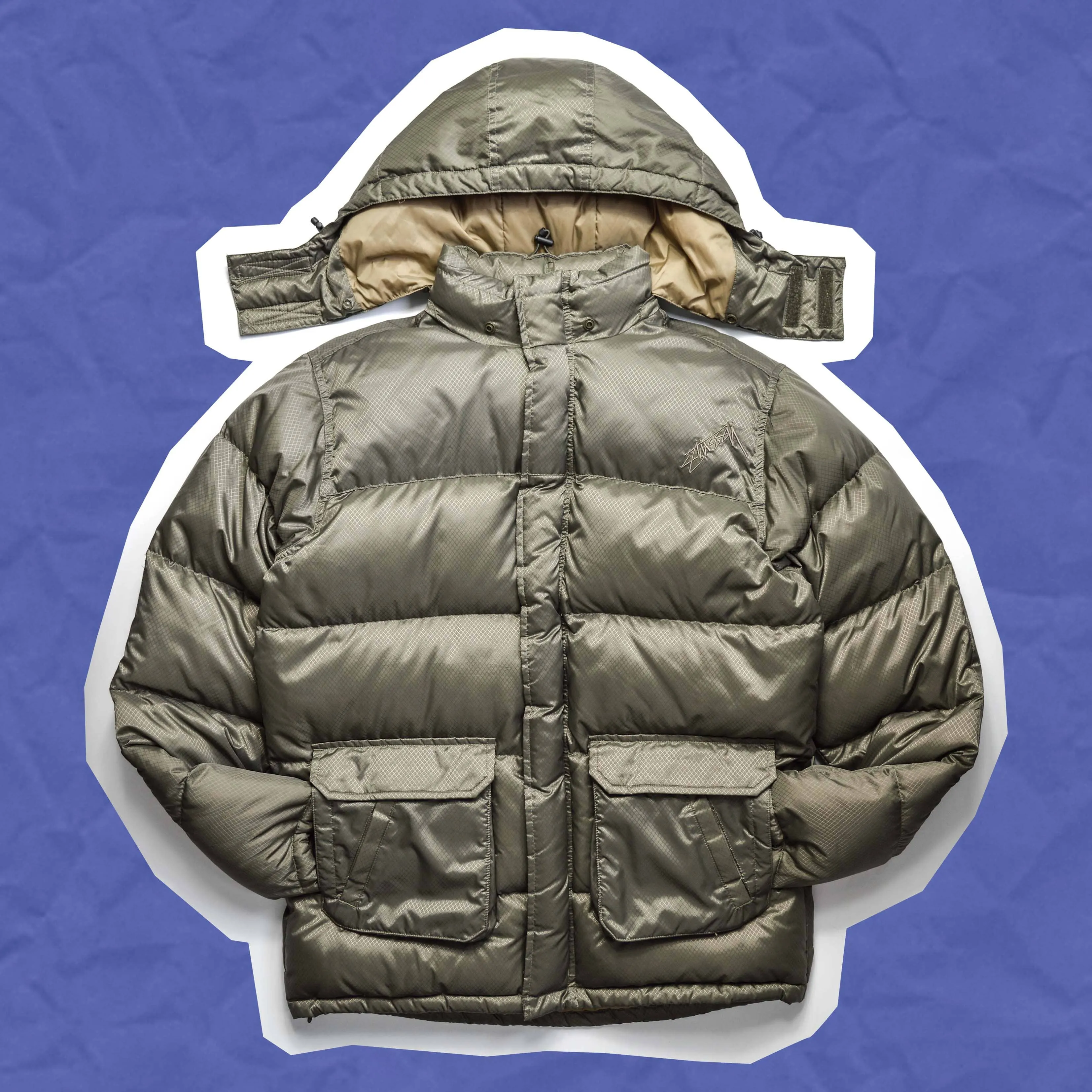 Ripstop Multi-compartment Tactical Puffer Jacket (M~L)