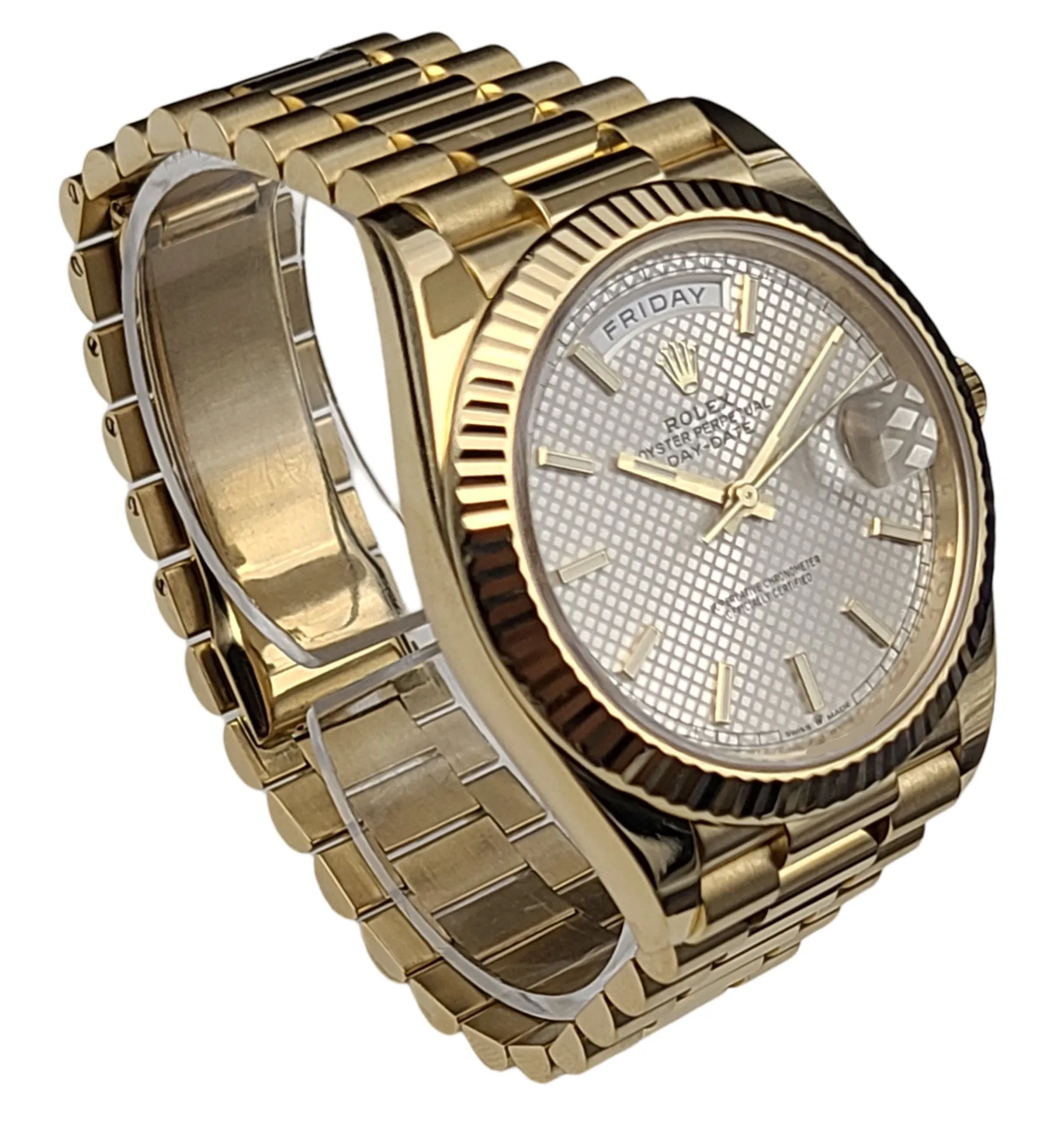 Rolex 228238 Yellow Gold Diagonal Motif