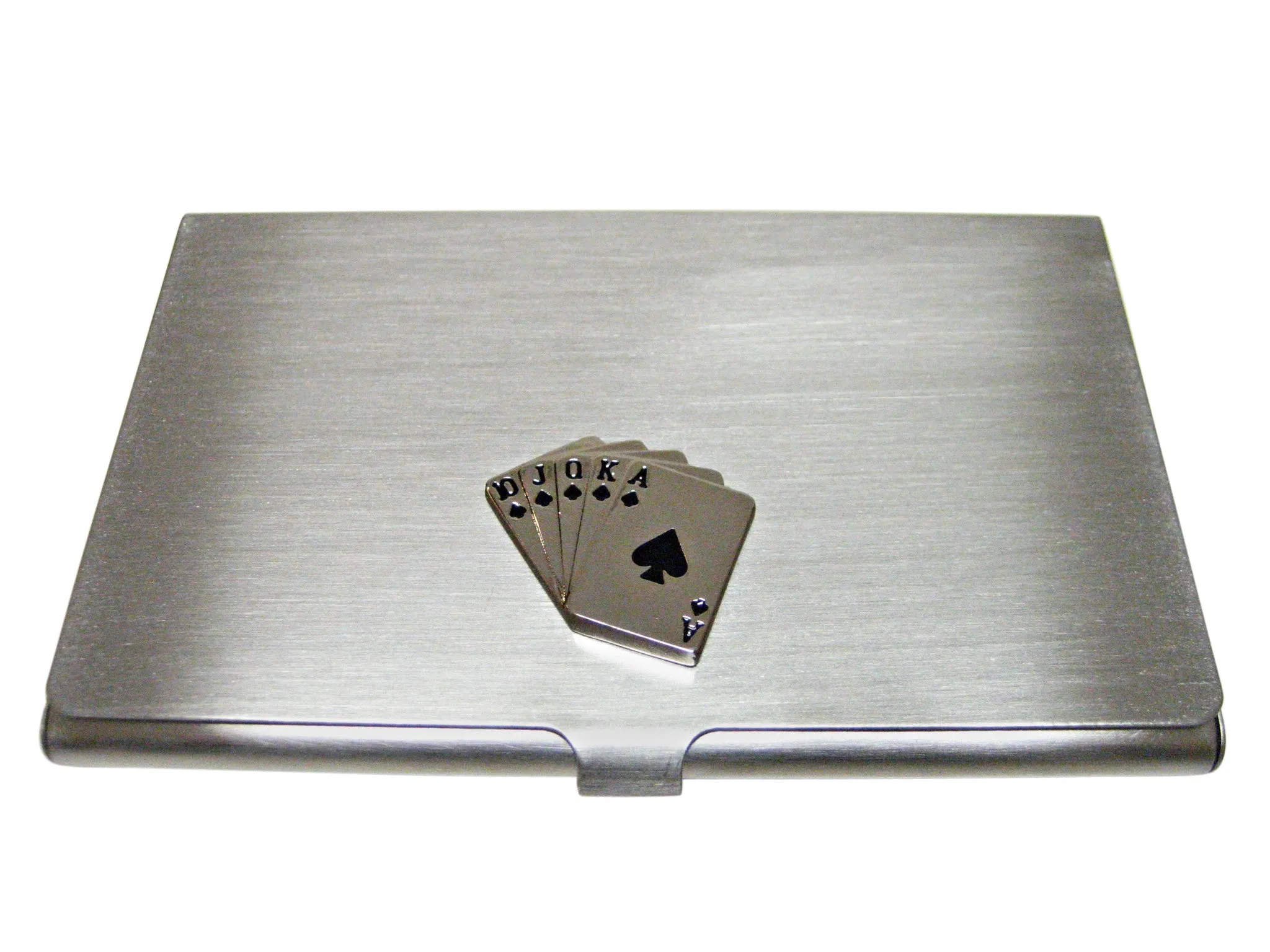 Royal Flush Gambling Poker Business Card Holder