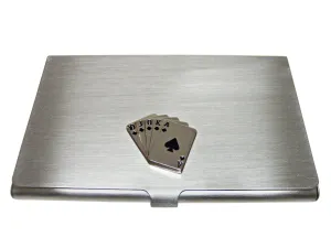 Royal Flush Gambling Poker Business Card Holder