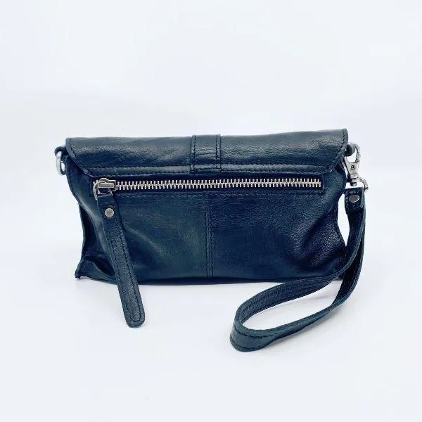 RUGGED HIDE Amelia Clutch - Black