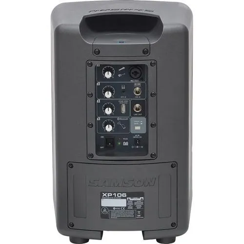 Samson Expedition XP106w Rechargeable Portable PA w/ Handheld Wireless System and Bluetooth
