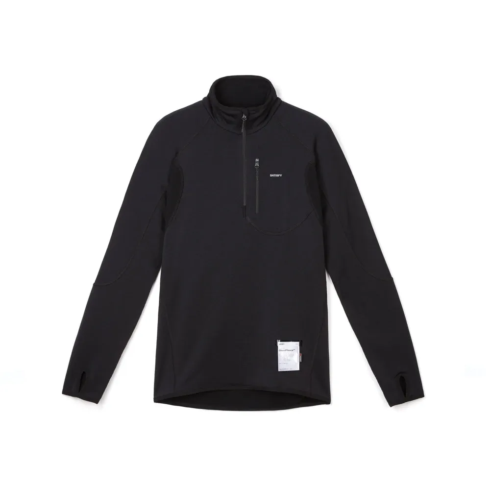 Satisfy GhostFleece™ Half‑Zip - Black