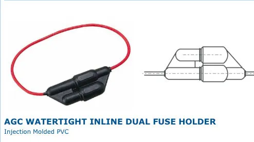 Sea Dog Injection Molded PVC Inline Fuse Holder