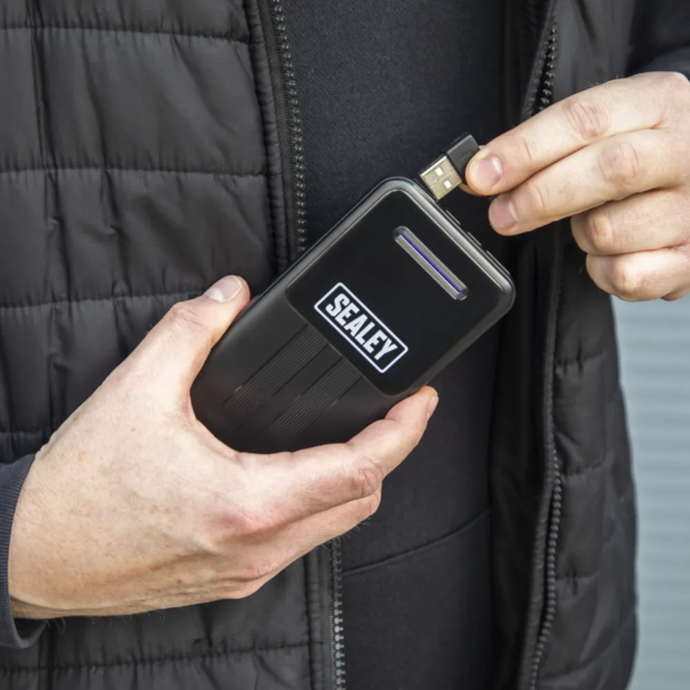 Sealey Heated Rain Jacket 5V with 20Ah Power Bank - X-Large - B