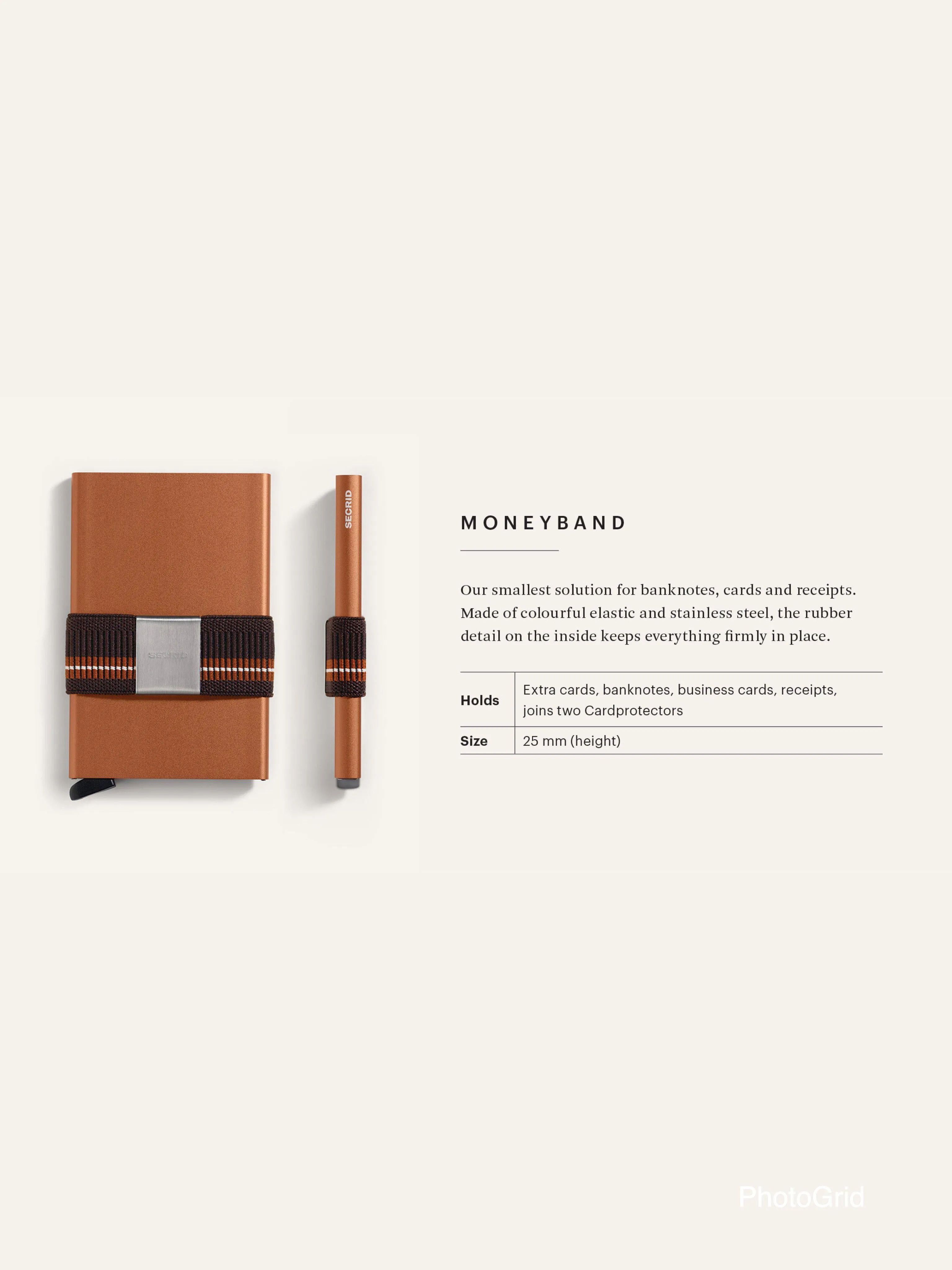 Secrid Moneyband Charcoal