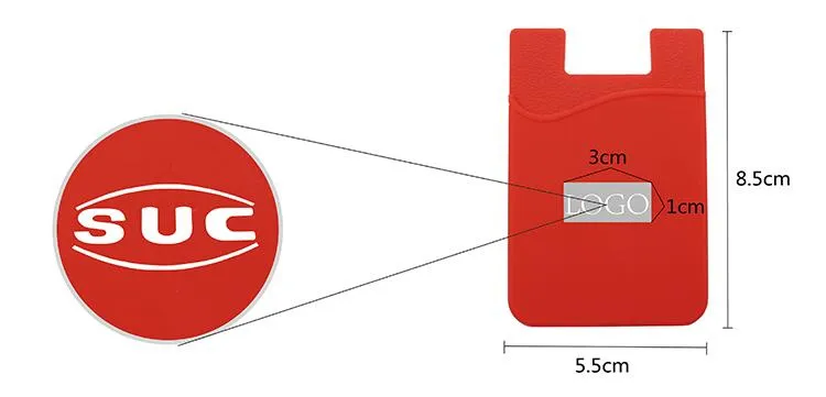 Self-Adhesive Silicon Card Holder